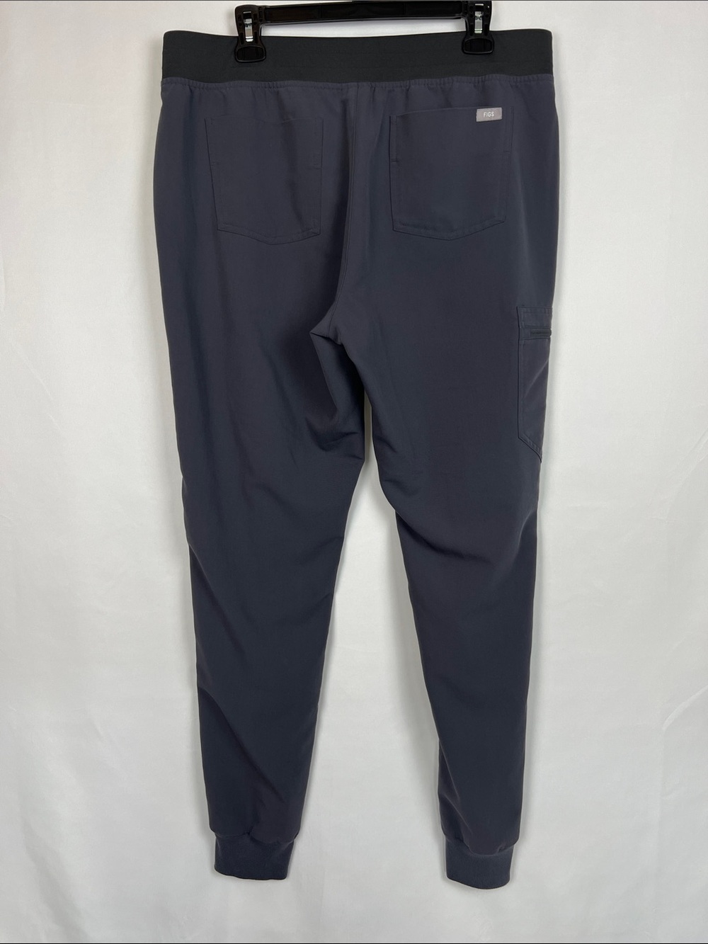 FIGS Slate Gray Scrub Set with Pink Drawstrings- Top XL/ Pants L Tall - Picture 9 of 12
